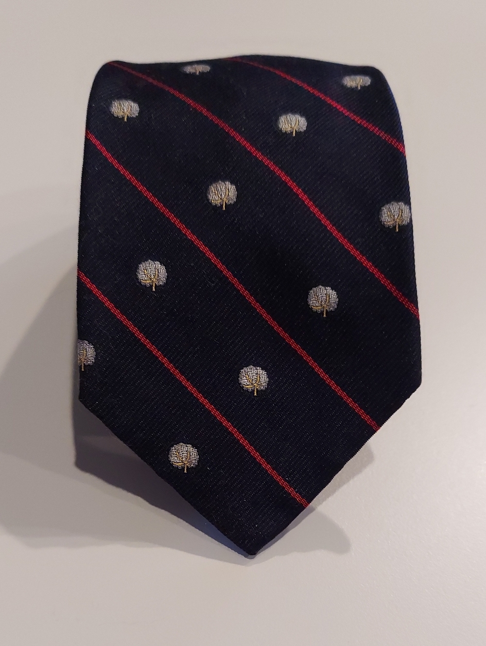 Vintage Cotton Boll Memphis 1982 Silk Tie
